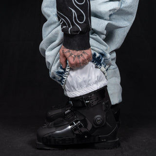 Slacker Baggy Snow Bib: Denim
